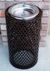 Round Ash Urn - Plastic Coated Perforated Steel