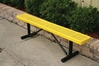 Picture of 6 ft. Bench without Back - Thermoplastic Coated Steel - Perforated - Portable