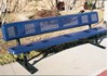 Picture of 6 ft. Bench with Back - Thermoplastic Coated Steel - Perforated - Portable