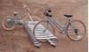 Picture of 6 Space Low Profile Bike Rack - 1 1/16 In. Galvanized Steel - Portable