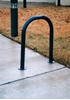Picture of 3 Space - 1 Loop Bike Rack - Thermoplastic Coated Galvanized Steel - In Ground Mount 