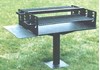 Picture of Group Park BBQ Grill with 1008 sq. inch Cooking Surface - Pedestal Surface Mounted