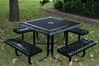 Picture of Square Picnic Table - Thermoplastic Metal - Classic Style - Portable