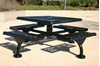 Picture of Square Thermoplastic Steel Picnic Table - Ultra Leisure Style -  Web Style - Surface or Portable