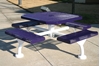 Picture of Octagonal Thermoplastic Steel Picnic Table - Rolled Regal Style - Portable