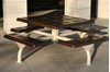 Picture of Square Picnic Table - Thermoplastic Perforated Metal - Portable