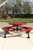 Picture of Round Thermoplastic Picnic Table - Expanded Metal - Portable