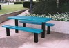 Picture of 6 ft. Rectangular Thermoplastic Picnic Table - Regal Style - Inground