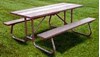 Picture of 6 ft. Recycled Plastic Picnic Table - Welded Frame - Portable
