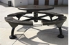 Picture of Round Solid Top Picnic Table - Thermoplastic Steel - Portable
