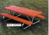 Picture of 8 ft Fiberglass Picnic Table - 1 5/8" Bolted Steel Frame - Portable