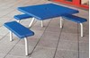 Square Metal Picnic Table - Wheelchair Accessible - Portable