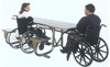 ADA 2 Space Wheelchair Accessible Picnic Table - Welded Steel Frame - Portable