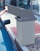 Picture of 24 Gallon Trash Receptacle -  Plastic with Drive-Thru Top - Portable