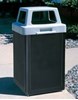 24 Gallon Trash Receptacle - 4-Way Open Top - Portable