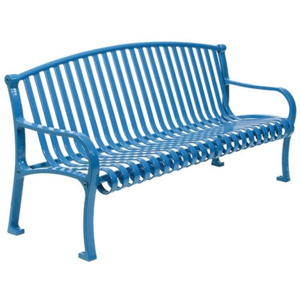 6 ft. Contour Bench with Arched Back and Arms