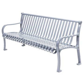 5 ft. Contour Bench with Back and Arms