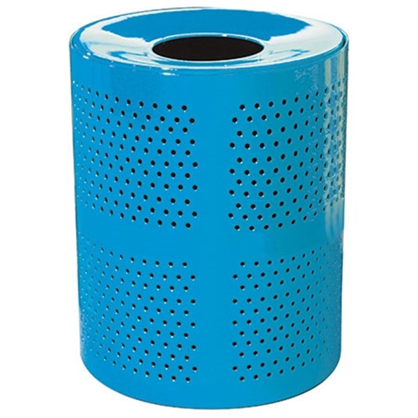 32 Gallon Round Perforated Trash Receptacle