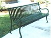 4 Ft. Iron Bench With Back - Portable Or Surface Mount