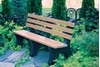 8 Ft. Recycled Plastic Bench With Back - 2x4 In. Slats - Portable