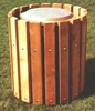 Picture of Frame Only for 32 Gallon Trash Can - Inground Mount