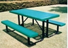 Picture of 8 Ft. Rectangular Thermoplastic Steel Picnic Table - Innovated Style - Portable