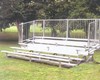 Picture of 27 ft. 4 Row Bleachers with Guardrails - All Aluminum 