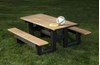 8 Ft. Recycled Plastic Commercial Picnic Table - Portable
