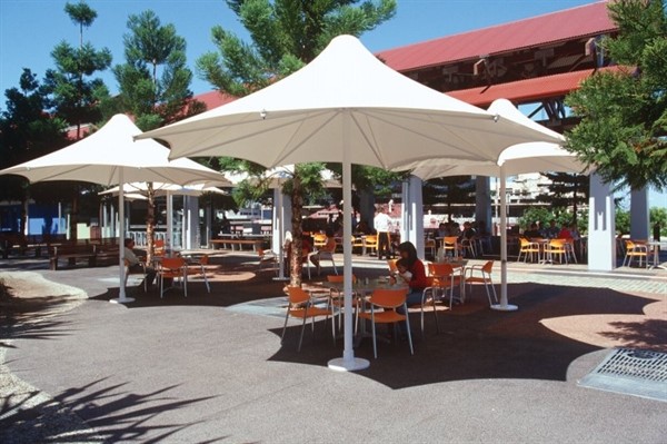 Picture of 18 ft Square Skyspan Umbrella PVC Coated Polyester with Aluminum Frame