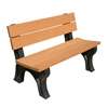 Picture of 4 Ft. Recycled Plastic Bench with Back - 2 x 4 In. Slats - Portable  