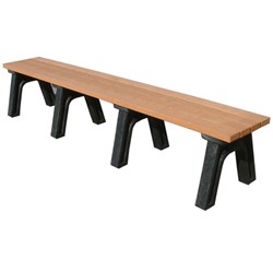 Picture of 8 Ft. Recycled Plastic Bench without Back - Maintenance Free - Portable 
