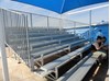 21 ft. 10 Row Bleacher with Guardrail - Aluminum with Galvanized Steel Frame