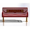 6 Ft. Buddy Bench - Wingline Ribbed Steel