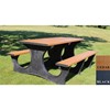 Picture of 8 ft. Recycled Plastic Easy Access Rectangular Picnic Table - Portable