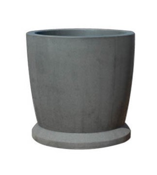Picture of 36" Round Commercial Concrete Planter with Flared Base  - Portable