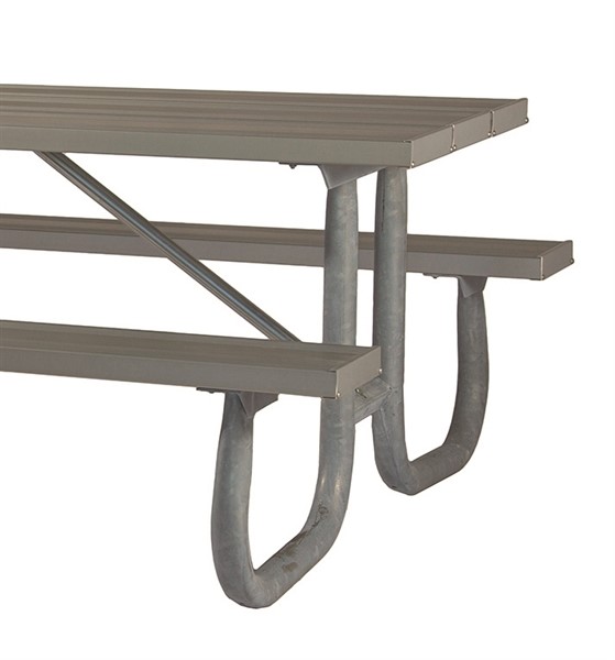 Picture of ADA Frame Kit for 12 ft Picnic Table - Welded 2 3/8" Galvanized Steel - Portable