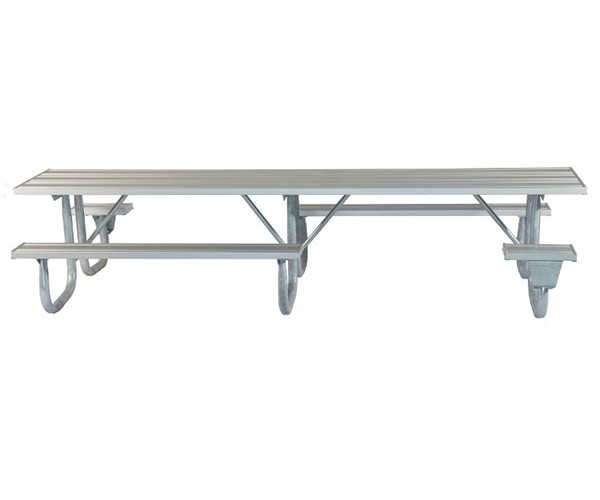 Picture of ADA Frame Kit for 12 ft Picnic Table - Welded 2 3/8" Galvanized Steel - Portable