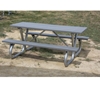 Picture of 6 ft Recycled Plastic Picnic Table - Bolted 2 3/8" Frame - Portable