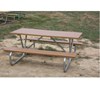 Picture of 6 ft Recycled Plastic Picnic Table - Bolted 1 5/8" Frame - Portable