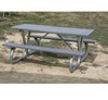 8 Ft Recycled Plastic Picnic Table - Bolted Frame - Portable