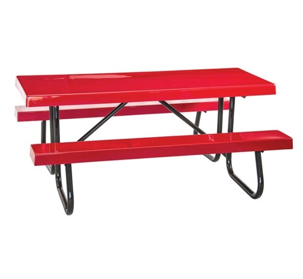Picture of 8 ft Fiberglass Picnic Table - 1 5/8" Welded Frame - Portable