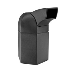 45 Gallon Plastic Trash Receptacle with Drive-Thru Top