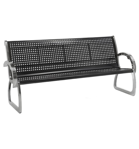 Picture of 6 ft. Bench with Back - Powder Coated Steel - Portable