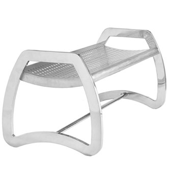 Picture of 4 Foot Stainless Steel Backless Bench - Portable