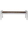 Picture of 5 Ft. Wood Bench with Stainless Steel Frame - Portable