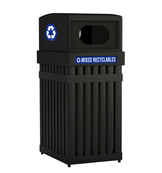 Picture of 25 Gallon Steel Recycling Trash Can