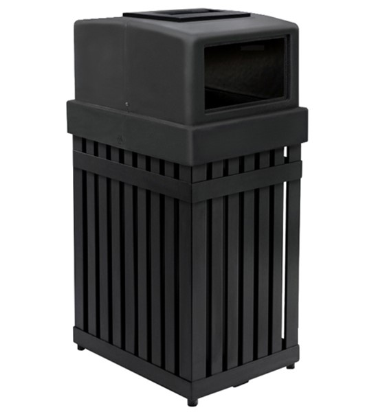 Picture of 25 Gallon Steel Trash Can with Ashtray Top