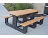 Picture of 8 Ft. Rectangular Recycled Plastic Bench - Portable
