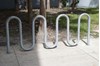 Picture of 9 Space Single Wave Bike Rack - Galvanized - In-ground or Surface Mount