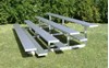 Picture of 27 ft. Low Rise 4 Row Bleachers without Guardrails - All Aluminum 